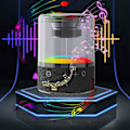 Miniatyrbild 1 av 5: Intelligent Bluetooth-högtalare Bluetooth-högtalare Hög ljudkvalitet Stor volym Hemkort Insättning Bas Högtalare(Svart)