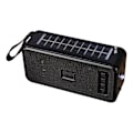 Pikkukuva 2 / 5: Ulkoinen langaton Bluetooth-aurinkojärjestelmä radiolla, pistokkeella, USB-asemalla, kannettava ja taskulamppu（Musta）