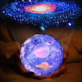 Miniatyrbillede 2 af 5: Stjernehimmel nattelys, planetarisk projektor jord univers LED lys farverig stjernehimmel stjernehimmel lampe projektionslampe