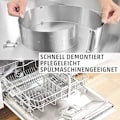 Miniatyrbild 5 av 5: Justerbar tårtform - rostfritt stål - klämmor för fixering - robust springform