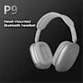 Pikkukuva 4 / 5: P9 Bluetooth-kuulokemikrofoni, pääpanta, matkapuhelin, langaton kuulokemikrofoni, kuulokemikrofoni, opiskelijat, monitoiminen käytännöllinen kuulokemikrofoni, musta（musta）