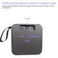 Pikkukuva 4 / 5: Bluetooth-kaiuttimet monitoiminnolla ja suurella akulla (vapaa koko, musta)
