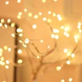 Miniatyrbilde 2 av 6: 36LED 3D Bordlampe, Kobbertråd Juletrær Nattlys for Innendørs Barnerom Dekor Fe Lys