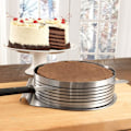 Miniatyrbillede 4 af 4: Ring Cutter Lagkage Slicer, Justerbar Ring 7 Lag Mousse, Til Nemt at Skære Kagebunde, DIY Rund Brød Bageform