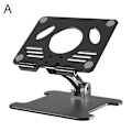 Miniatyrbilde 2 av 5: Metall Tablet Stativ Justerbar Universell Tablet Skrivebordsstativ Sammenleggbar (Svart)
