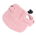 Miniatyrbilde 2 av 5: XS Bønnepasta Rosa Cordfløyel Justerbar Kjæledyr Solhatt for Hunder Katter - Lett og Stilig Uformell Kjæledyrhatt for Sommeren