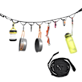 Miniatyrbilde 1 av 5: Utendørs Camping Telt Oppbevaring Klesvask 19 Ring Villmark Leir Stropper Lanyard