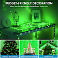 Miniatyrbild 5 av 5: St. Patrick's Day Solar String Lights, Mini 100 LED Koppartrådslampor, Fe-lampor, Vattentäta solcellsdekorationer för inomhus- och utomhusbruk, trädgårdar, H