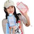 Miniatyrbild 4 av 5: Modern Minimalistisk Fashion Girl Plastkopp Blixt Bärbar Utomhus Rem Vattenflaska College Student Barn Vattenkopp Present (Färg: Blå, Storlek: