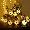 Miniatyrbillede 2 af 5: 3m LED Fodbold Lyskæde Garland USB-drevet Fodbold Fe Lys til Hjemmefest