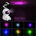Miniatyrbilde 2 av 5: Astronaut Galaxy Projektorlampe Stjernehimmel Astronaut Nattlys For Hjemmedekorasjon（B）