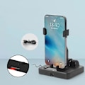Miniatyrbillede 3 af 5: Mobiltelefon Automatisk Trin Shaker ﻿ Skrivebord Stum Swing Mobiltelefon Stativ Holder（Som vist）