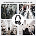 Pikkukuva 4 / 5: Langattomat Bluetooth-kuulokkeet Urheilu Over-Ear Langattomat Melua Vaimentavat Stereo Kuulokkeet（BK）
