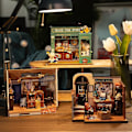Miniatyrbilde 2 av 5: Robotime rolife tredukkehus diy mystiske arkiver serie STEM-leketøy miniatyrdukkehus for jenter for gaver for dropshipping（Dg157）