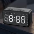 Spegel Digital Väckarklocka Trådlös Bluetooth-högtalare Väckarklocka Bra Ljudkvalitet Lång Batteritid Perfekt Skrivbordskompanjon Rea