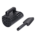 Miniatyrbilde 3 av 8: 1 sett sandskuffe, hul design, ergonomisk håndtak, multifunksjonell med skala mark, spade for sand, graveverktøy, utendørs leketøy for barn