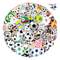 Miniatyrbillede 1 af 5: Dww-200stk æstetiske og moderigtige vandtætte vinyl fodbold klistermærker til vandflaske, bærbar computer fodbold gave,