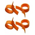 Appelsinskrellere, 4 stk. rund plast (sitrusfrukt) skreller, enkel skivekutter