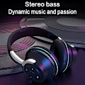 Pikkukuva 4 / 5: Ammattimainen pelikuuloke Värikäs Led-valo Bluetooth-kuuloke Taitettava Bluetooth-kuuloke Mikrofonilla Basso Stereo Surround Pelikuuloke Tukee