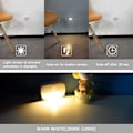 Miniatyrbilde 3 av 3: Automatisk LED-nattlys [1-pakning] Klebende bevegelsessensor vegglys Veggmontert nattlys