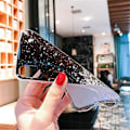 Miniatyrbild 2 av 5: Bling-fodral för iPhone 13, Glitterfodral, Lyxigt Flickigt Glittrande Stjärnigt Smalt Flexibelt Lätt Mjukt Gel TPU Skyddande Fodral för Apple iPhone 13 6.1'' 20