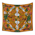 Miniatyrbillede 1 af 2: Wekity Skull Flower Girl Tapestry Home Tapestry Æstetisk Kunst Hjem Baggrund Stof Dekoration Gave Pool Tapestry Stue Soveværelse Dekoration (GT3