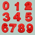 Miniatyrbillede 5 af 5: 10 tommer 9 stk. store nummerforme bageforme silikone nummerforme kageform (10 tommer)