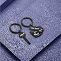 Miniatyrbild 3 av 5: Par Keychain för Honom och Henne Alla Hjärtans Dag Presenter till Pojkvän och Flickvän Hjärtlås Evig Kärlek