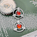 Miniatyrbilde 3 av 3: Naruto Uchiha Sasuke Write Round Eye Three Hook Stud Earrings