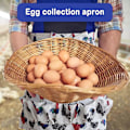 Miniatyrbild 4 av 5: Hönseggssamlingsförkläde med ficka - Perfekt för att hålla flera ägg (vuxen)