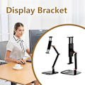 Miniatyrbilde 1 av 5: Brakett Monitor Skrivebordsholder Metallstativ 16In Universal Utvidbar Skjermbase（3 knuter）