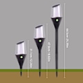 Miniatyrbilde 5 av 5: LED Kreativ Solcellelampe Utendørs Hagegård Innsetting Lampe Sol Fakkel Lampe