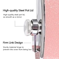Miniatyrbild 3 av 5: Rostfritt stål med färgglatt glitterficka - Rymmer 17 cl, Rosa, 20 cl