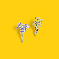 Miniatyrbild 5 av 5: Solros Enamel Nål Temperament Vild Blomma Metall Broscher Kavaj Lapel Nål Kläder Märken Mode Smycken (1st, gul)