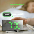 Miniatyrbild 4 av 7: Väggklocka LED digital väckarklocka, snooze, LED-display, väckarklocka, bordsklocka, visningstid på stor skärm