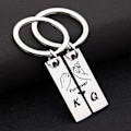 Miniatyrbild 3 av 5: Par Keychain för Par - Söt Mini Matchande Löfte Nyckelring Kung Drottning För Alltid Kärlek Hjärta Smycken för Honom Hennes Flickvän Pojkvän Man Fru Present