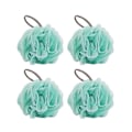 Miniatyrbild 1 av 3: 4-pack Mesh Puff Duscharboll Bad Duschsvamp Kroppsskrubb Exfoliator (Färg: Grön2, Storlek: 4 st) Grön2 4 st