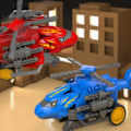 Miniatyrbillede 4 af 5: Børns kollisionsdeformation inerti tankbil udstødning legetøj simulation lille bil model lille legetøj（Rød）