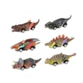 6 stk Dinosaur Biler Trekk Tilbake Leker Bilsett Mini Dyr Bil Bursdagsgave barn