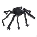 Minifinker Halloween Lysende Edderkopp Halloween Edderkoppdekorasjon, Svart Hårete Edderkopp med CR2032 Knappebatteri, 75cm x 4