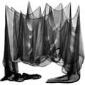 Halloweenstoff - Spooky Gasbind 500cm - Svart - Festdekorasjon