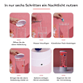 Miniatyrbilde 5 av 8: LED-skrivebordslampe LED-dekorasjonslys, lavalampe med 7 fargeendringer for hjemmet, LED-bordlampe, nattlys, atmosfærisk lys