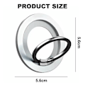 Pikkukuva 2 / 4: Magneettinen matkapuhelimen rengaskiinnike - Magneettinen rengaskiinnike, Magnet Ring Grip（hopea）