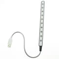 Energiansäästöinen USB10LED tietokonevalo - Musta | USB-valo