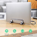 Miniatyrbillede 2 af 5: 20471 Vertikal bærbar computer stand til bærbare computere på 15,6 tommer, justerbar aluminium tablet