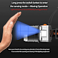 Miniatyrbillede 4 af 5: Pandelampe, Smart Sensor, Pandelampe, USB Genopladelig, LED Pandelampe, Super Lys, Pandelampe, Pandelampe, Campinglys, Lommelygte A