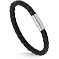 Miniatyrbillede 3 af 5: Par Armbånd, Mode Læder Reb Flettet Spænde Armbånd Bangle Wrap Smykker Gave