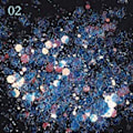 Miniatyrbillede 3 af 5: Iridescent Negle Sekvenser Havfrue Farverige Flager Glitter 8 Farver