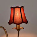 Miniatyrbillede 5 af 5: Sort lampeskærm E14 sokkel - Tønde bordlampe skærm (rød)