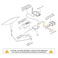 Pikkukuva 5 / 5: CB1 Dishy-kaapelin RJ45-sovitin Space X Ethernet -sovittimen PoE-injektorisarjaan (musta)